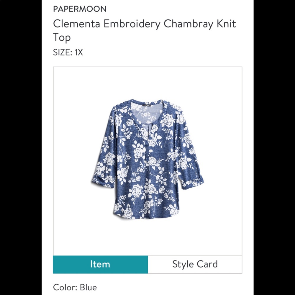 Papermoon Chambray Top